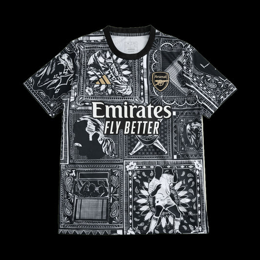 Arsenal Pre-Match Shirt 23/24 - Men's Fan Shirt Grey