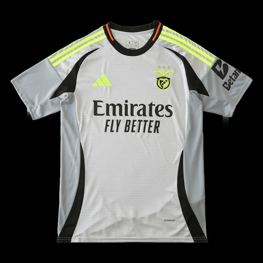 Benfica Third Away Shirt 24/25 - Men's Fan Shirt Grey
