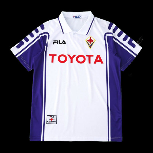 Fiorentina Away Retro Shirt 1999/00 - Men's White Fan Shirt
