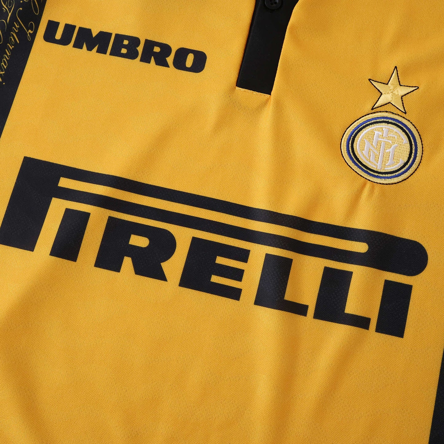 Inter Milan Third Retro Shirt 1996/97 - Men's Fan Shirt Yellow