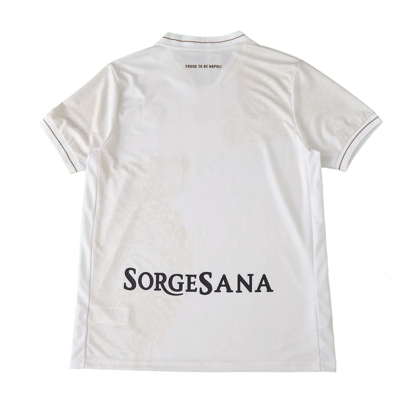 Napoli Away Shirt 25/26 - Men's White Gold Fan Shirt