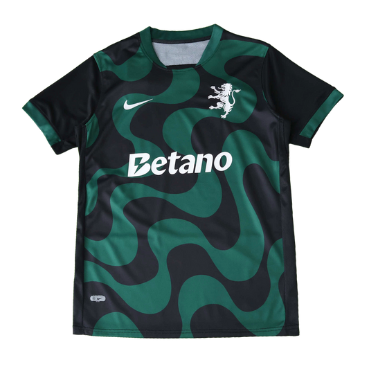 Sporting Third Away Shirt 25/26 - Men's Fan Black and Green