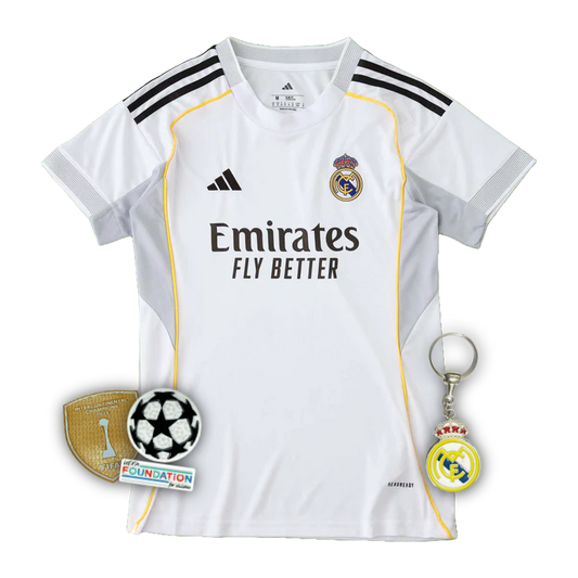 Real Madrid Home Shirt 25/26 - Women's White Fan Shirt