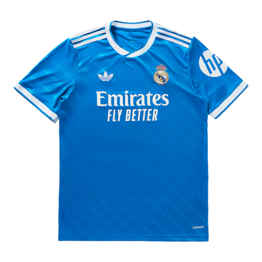Real Madrid Third Away Shirt 25/26 - Men's Fan Blue