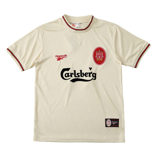 Liverpool Retro Away Shirt 1996/97 - Men's Supporter Beige