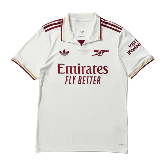 Arsenal Third Away Shirt 25/26 - Men's White Fan Shirt